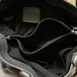 Gray coach purse